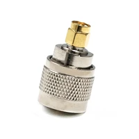 1pc uhf male plug to sma male plug rf coax adapter modem convertor connector straight nickelplated new wholesale
