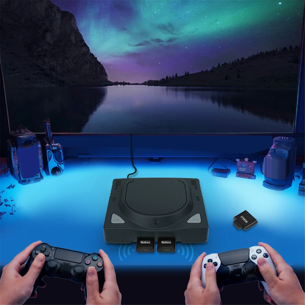 Беспроводной адаптер для игрового контроллера BlueRetro SNK NEOGEO MVS AES CD PS4 PS5 Xbox Switch Pro 8Bitdo
