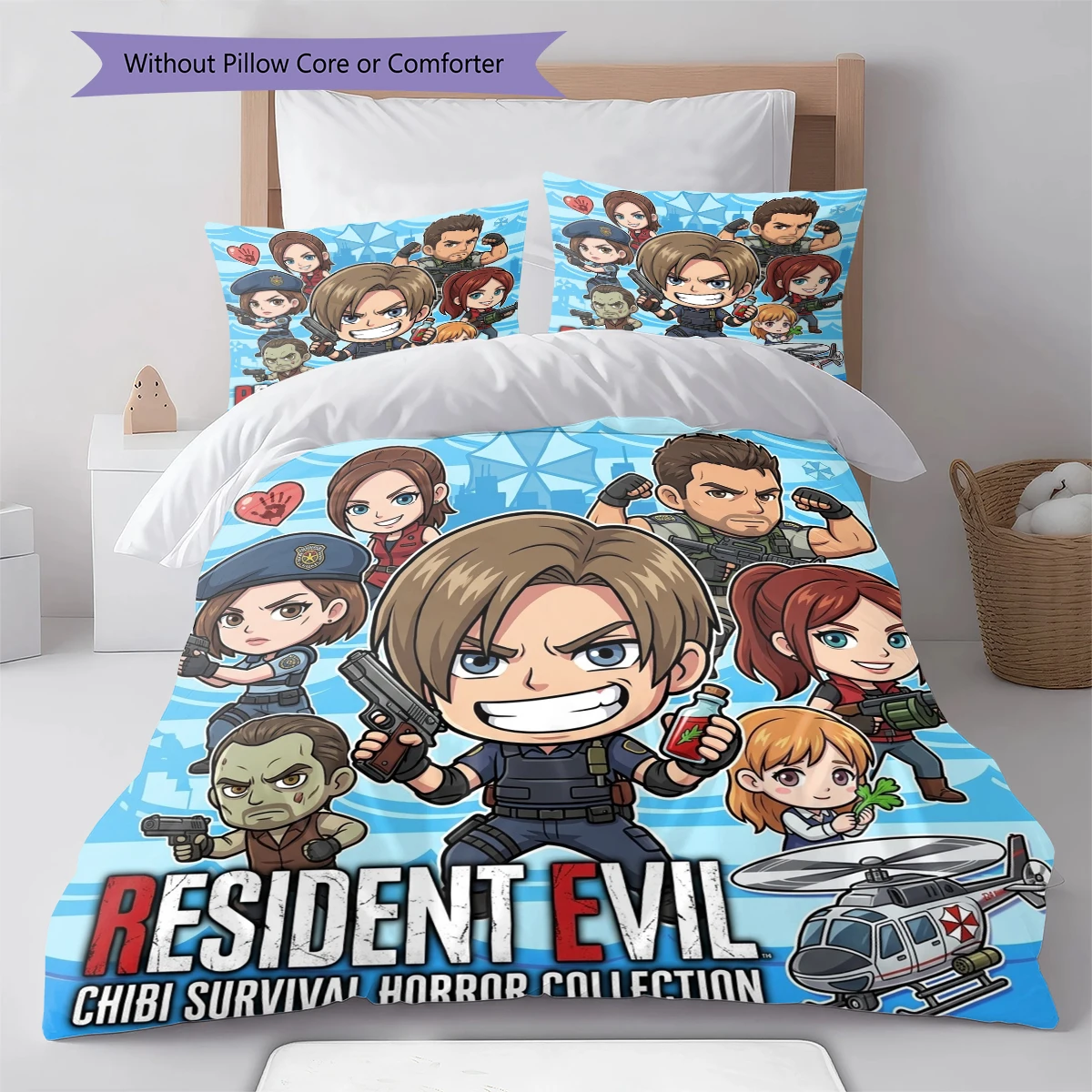 Пододеяльник Resident Evil, мягкий и уютный, подарочный комплект постельного белья для детей, разные размеры -HE114 (art.: 3920da92e8add) - 3920da92e8add