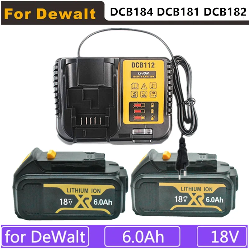 

18V 6000mAh lithium ion battery dcb180 batteries for dewaxing dcb180, dcb181 dcb200, dcb201, dcb201-2, dcb204, dcb20 and dcb182
