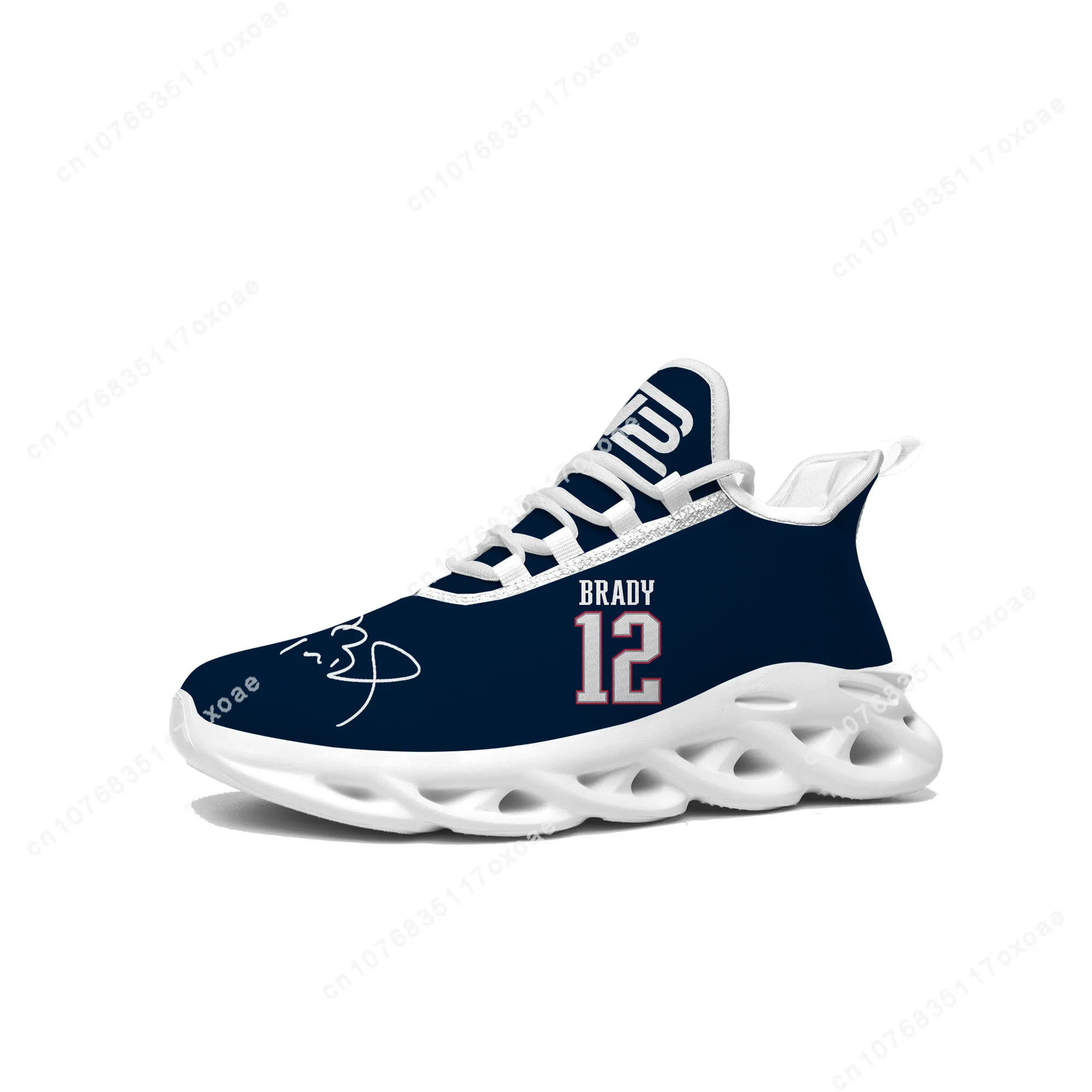 

Tom Brady Football American Flats Sneakers Mens Womens Sports Shoes USA Goat NO 12 Lace Up Mesh Footwear custom made Shoe