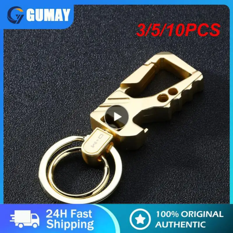 

3/5/10PCS Stainless Steel Wear Belt Bottle Opener Durable Keychain Charm Gift Car Key Chain Car Accessories