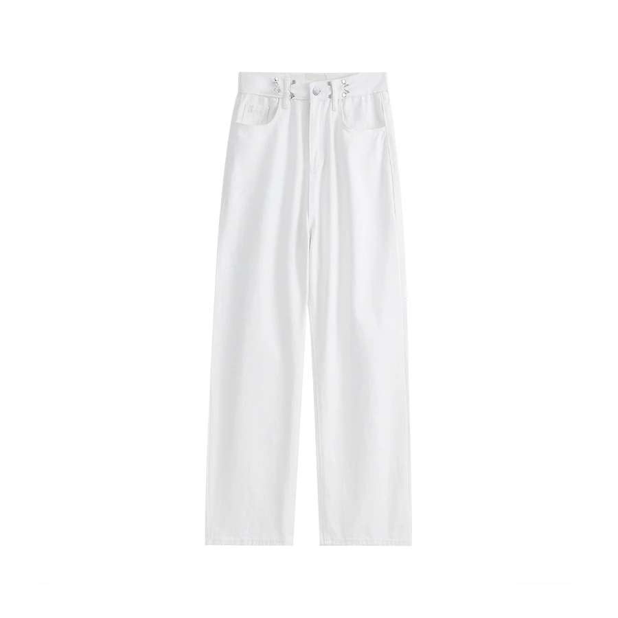 

NIGO White Casual Denim Straight Leg Pants #nigo21217