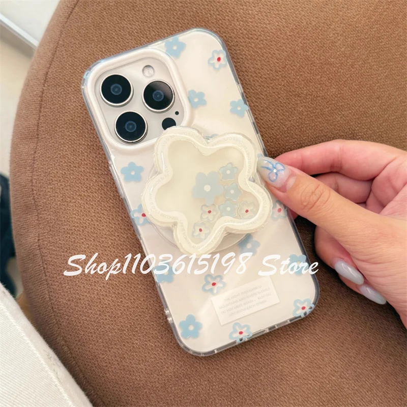 Фото Корейский милый цветок встряхивание магнитный держатель телефона Griptok Grip Tok подставка для телефона поддержка iPhone для Magsafe аксессуары Smart Tok №2