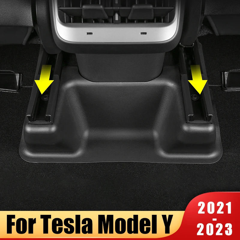 

For Tesla Model Y 2021 2022 2023 Under Seat Corner Guard Front Rear Seat Slide Rails Protector Cover Anti-Kick Protection Shell