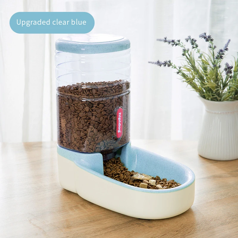 

New 3.8L Automatic Pet Water Fountain Feeder Combined Storage Barrel For Dogs Cats Dog Water Dispenser Kitten Feeding Bowl 2022