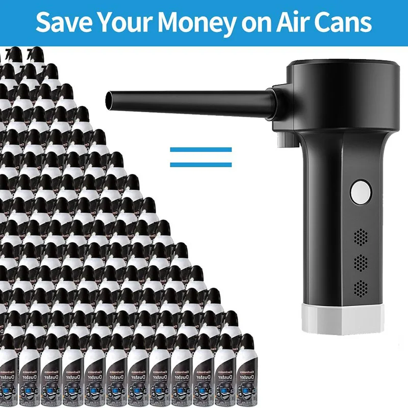 cordless handheld electric air duster wireless rechargeable vacuum cleaner compressed air blower for home car computer keyboard free global shipping