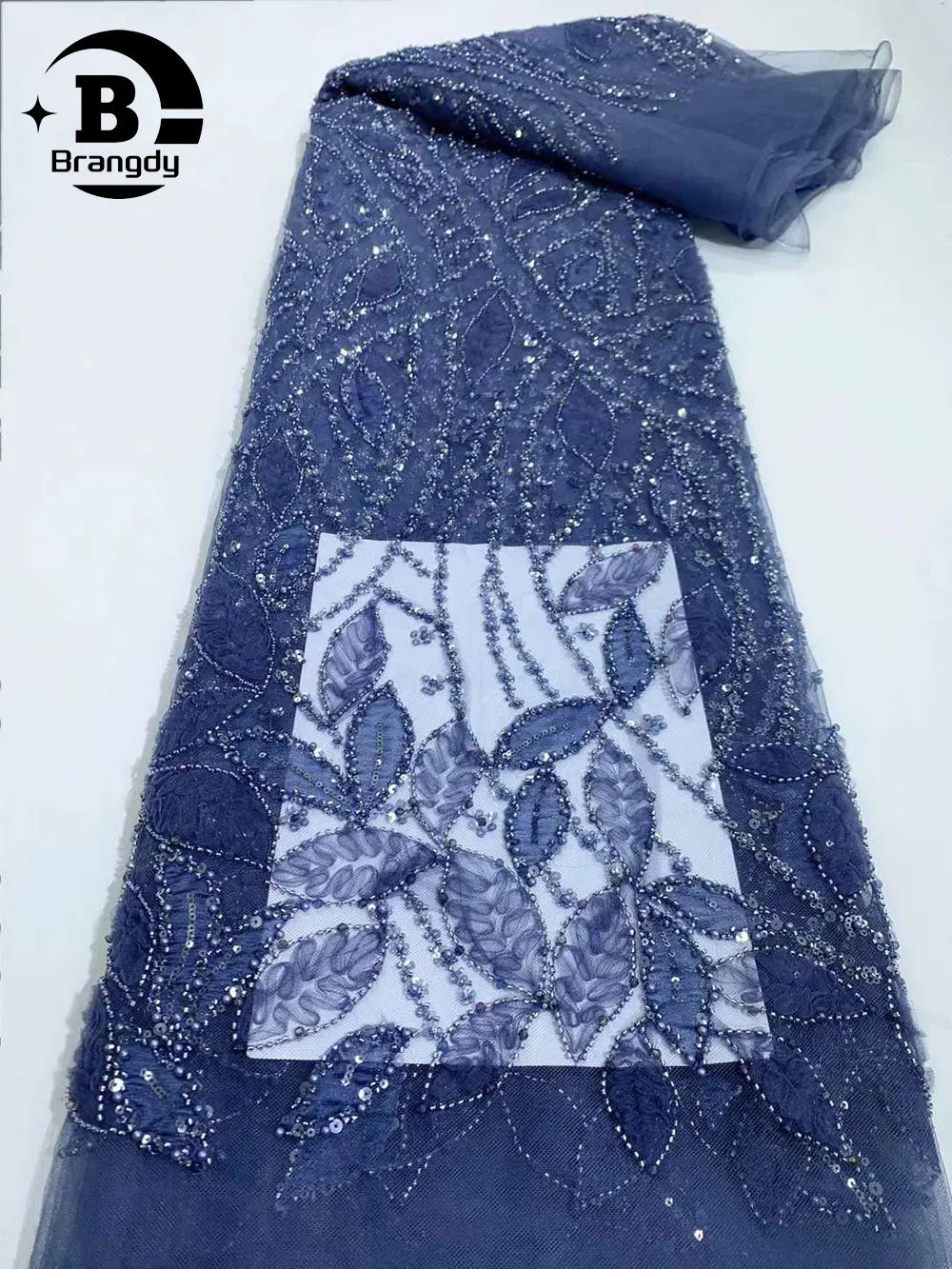 Brangdy африканская кружевная ткань для жениха 2024 высококачественные блестки
