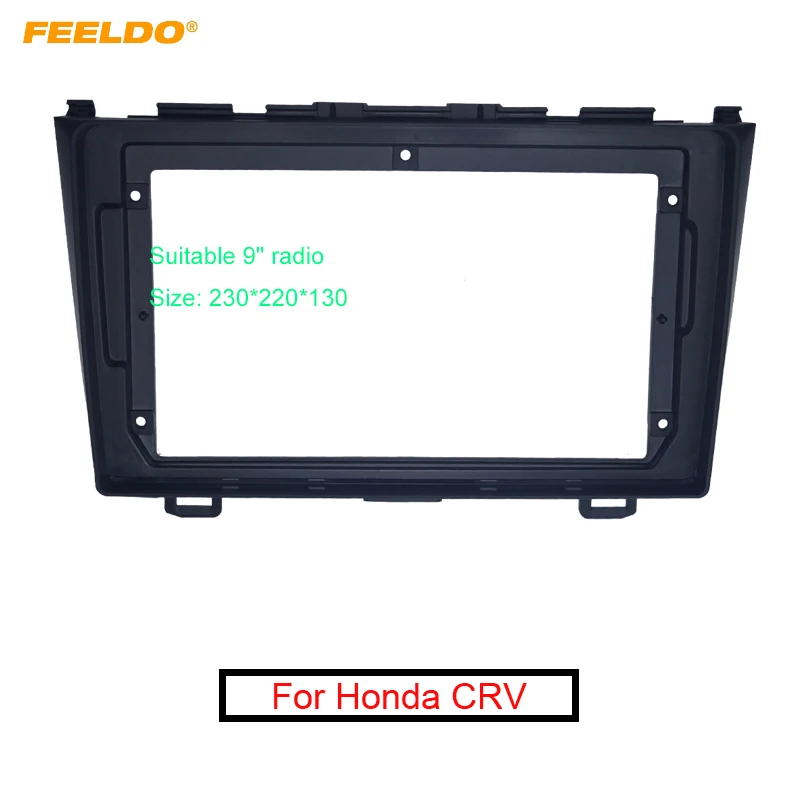 

FEELDO автомобильный 2Din стерео аудио Fascia рамка Комплект отделки для Honda CRV 07-11 9 дюймов Большой экран CD/DVD плеер Лицо Крепление приборной панели # ...