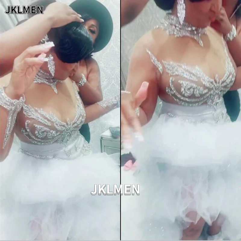 

Женское кружевное свадебное платье It's yiiya, белое платье из органзы с длинными рукавами и оборками на лето 2022