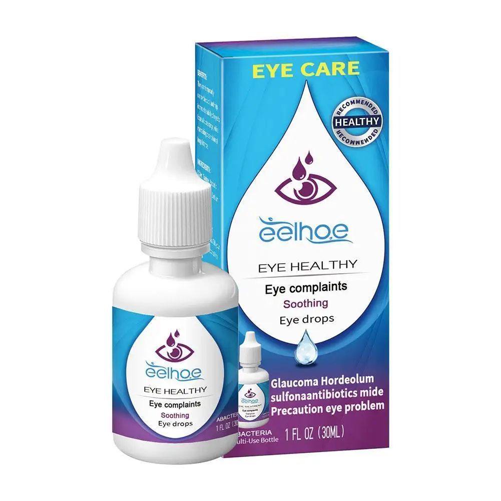 

30ML Eye Drop Antibacterial Solution Relieves Red Eyes Itchy Clean Blurred Care Liquid Vision Eyes Dressing Discomfort Dry B8B5