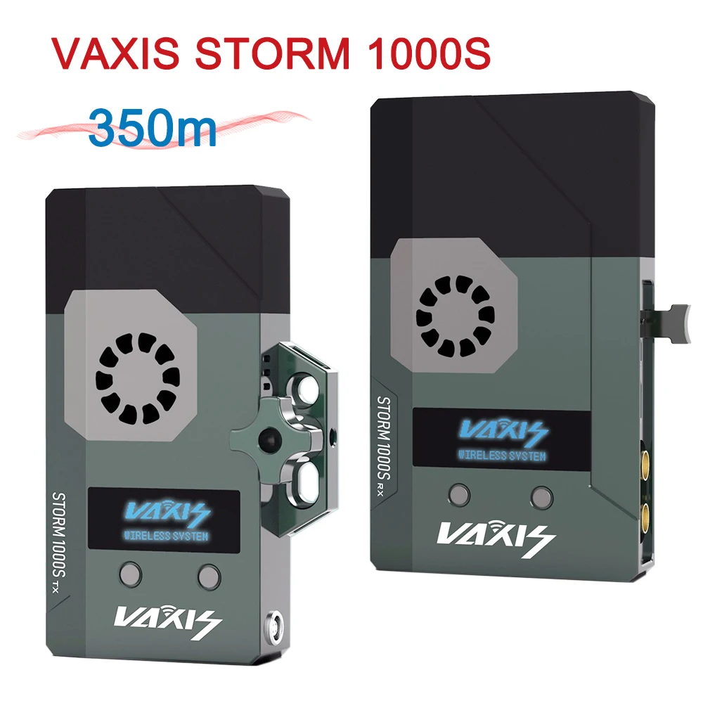 VAXIS-sistema de transmisión inalámbrico STORM 1000S, 350m, 20 canales, SDI, receptor de transmisión compatible con HDMI para vídeo HD