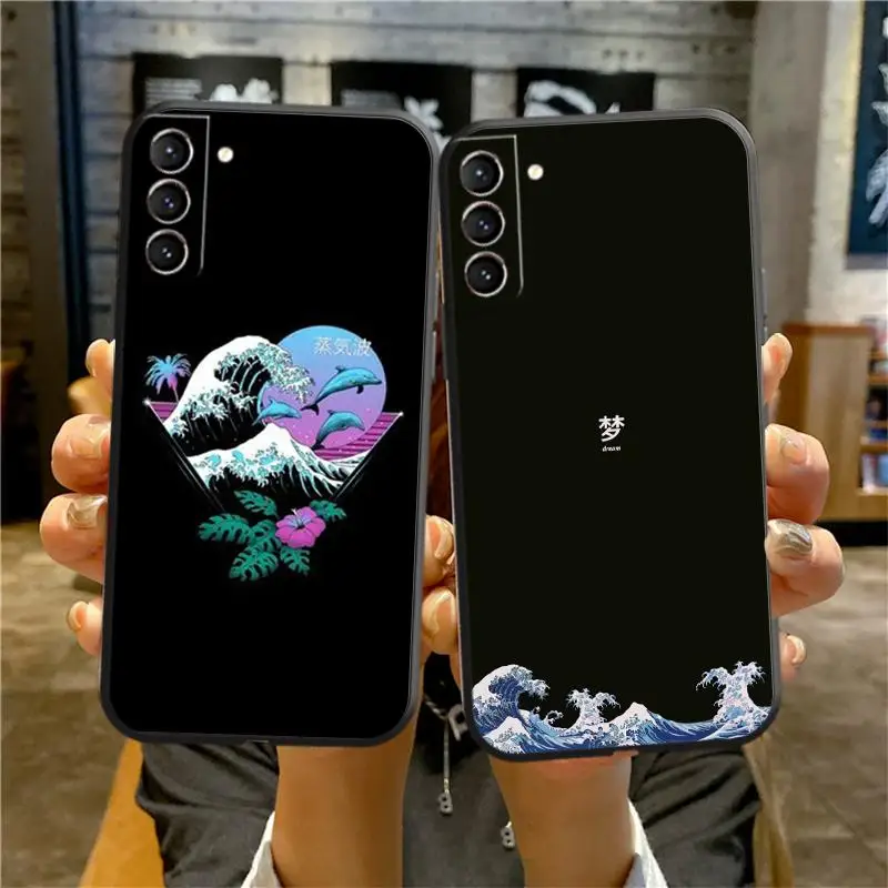 

Painting Of Waves Phone Case For Honor 10X Lite 10 Lite V20 30S 20i 50 V10 10X 30 Pro 20 10i Iwix Smart Fashion Protective PU