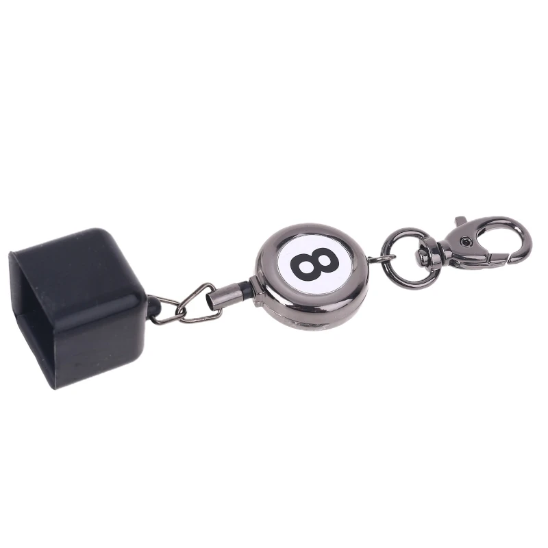 Портативный выдвижной бильярдный кий держатель для мела цепочка ключей брелоки