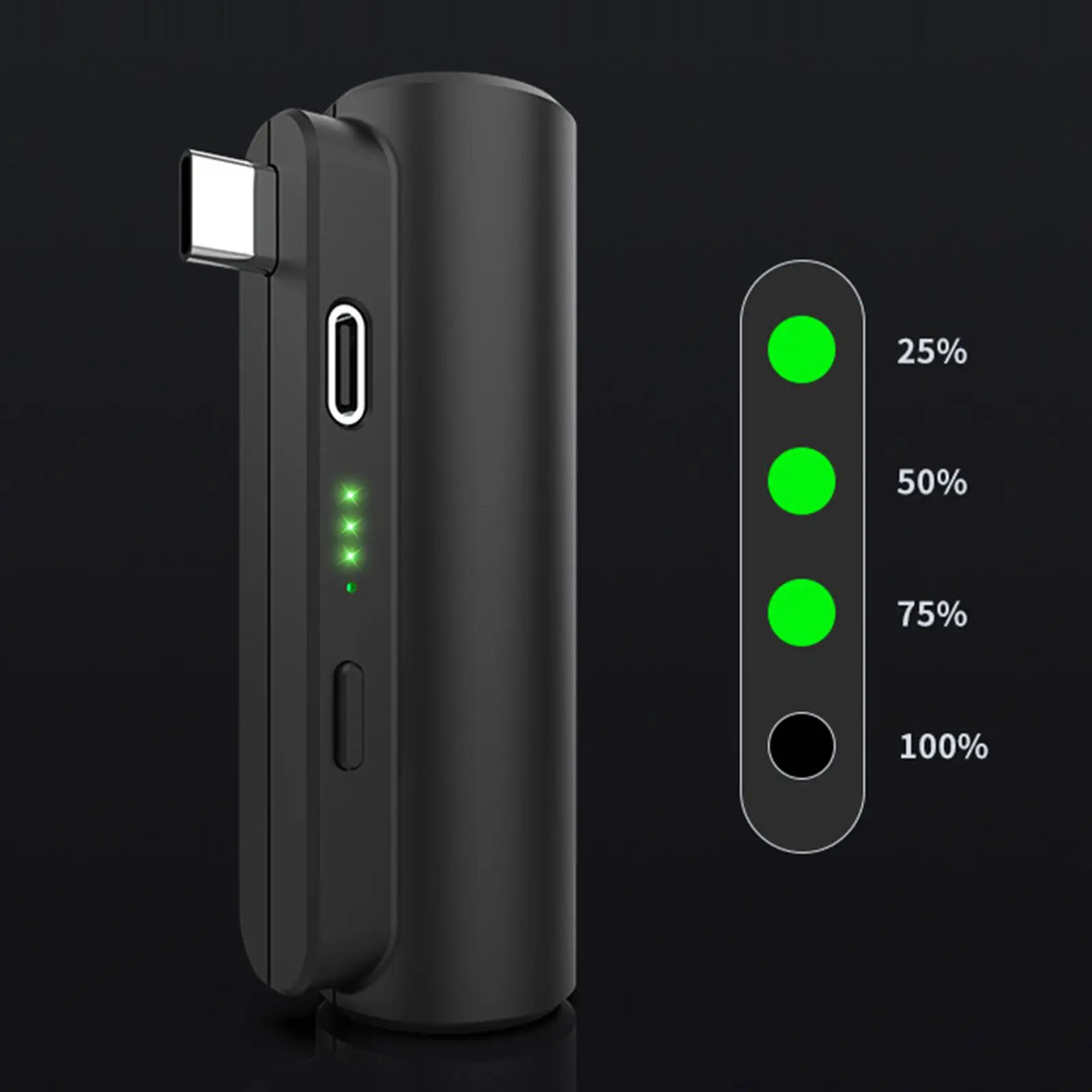 Портативный Аккумуляторный блок Usb-C разъем 3000 мАч капсульное зарядное