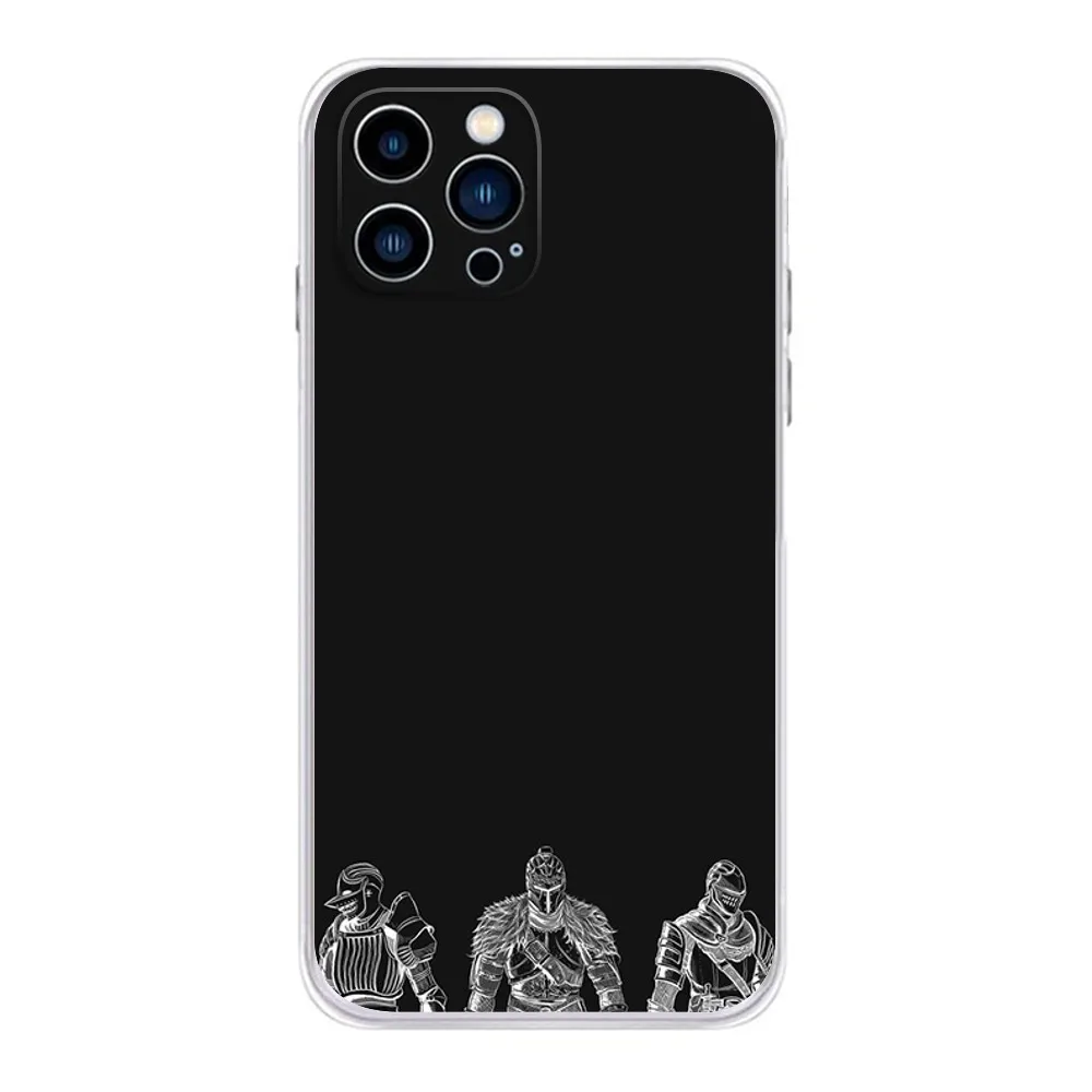 Чехол для телефона D-Dark Souls Game IPhone 15 14 13 11 12 Pro Max Mini X XR XS 7 8 Plus SE прозрачный чехол