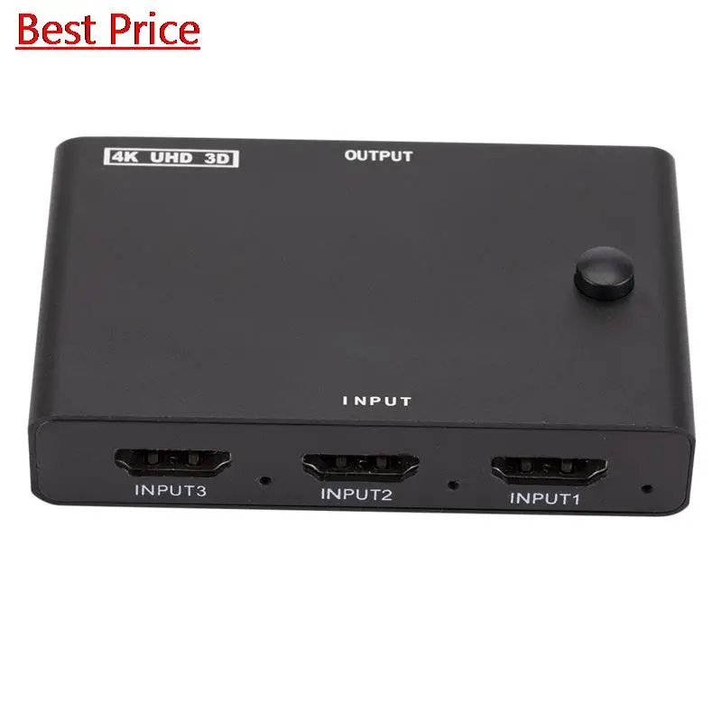 

Dhl 50Pcs HDMI Switch 4K Switcher 3 in 1 out HD 1080P Video Cable Splitter 1x3 Hub Adapter Converter for PS4/3 TV Box HDTV PC