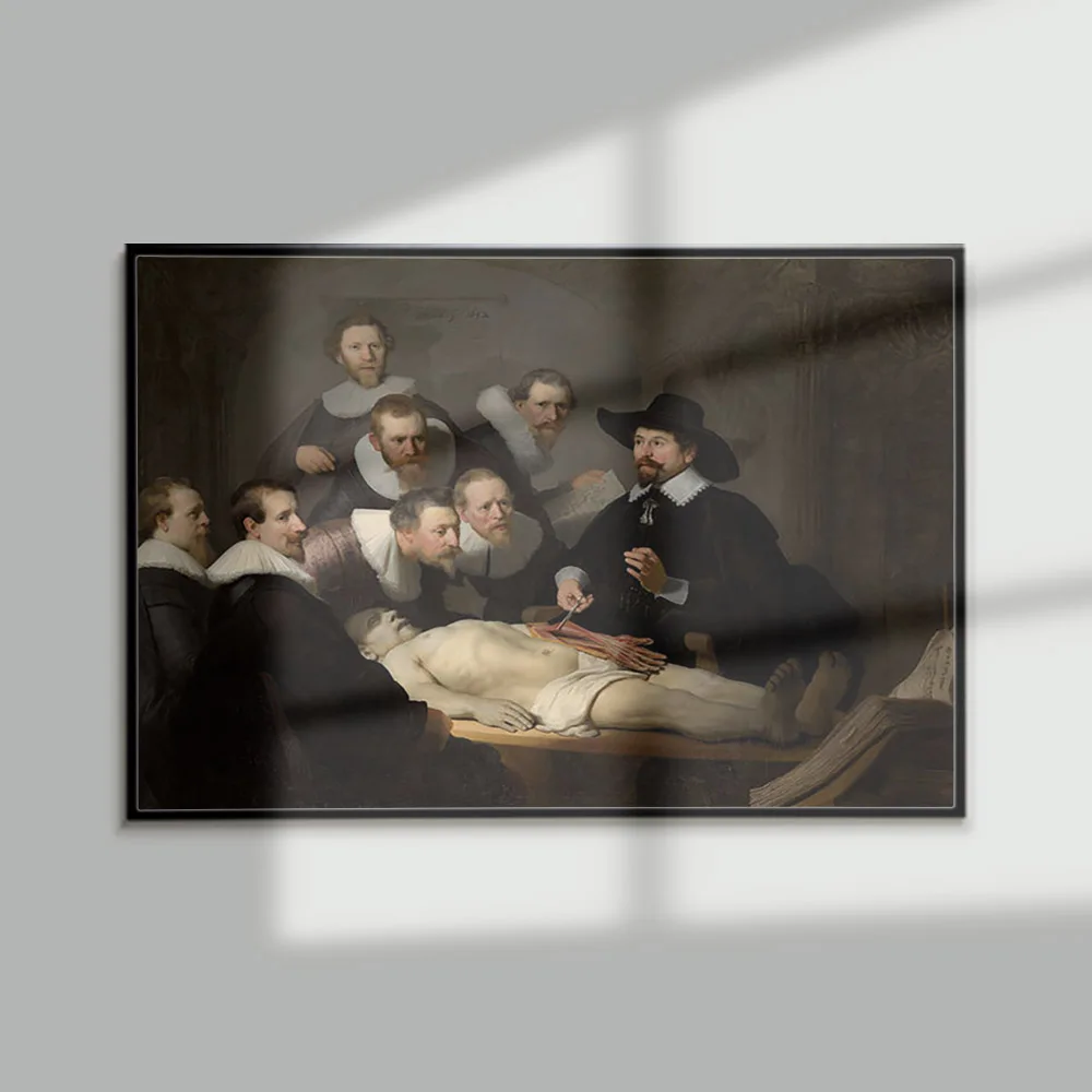 

The Anatomy Lesson Of Dr. Nicolaes Tulp Vintage Art Print Poster Rembrandt Canvas Painting Doctor Surgery Wall Picture Decor
