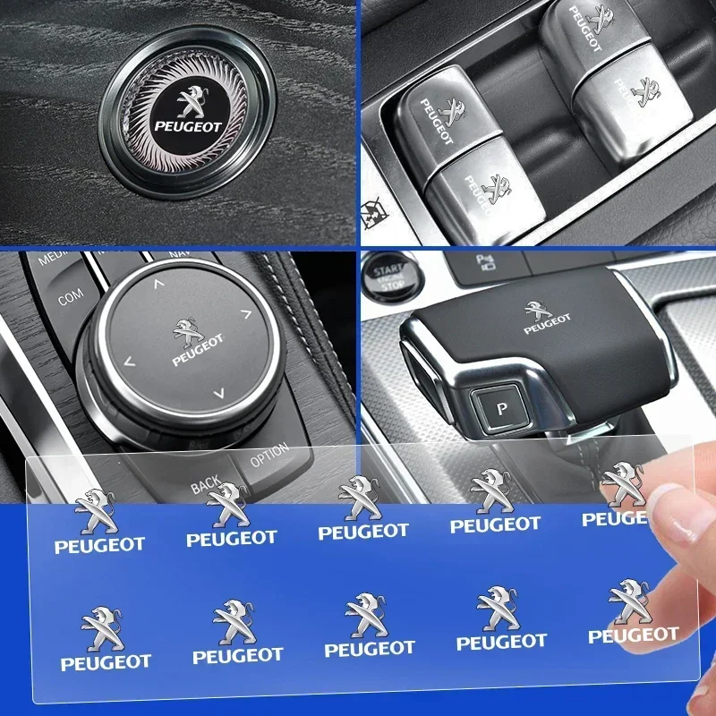 Кнопка подъема окна автомобиля наклейка на руль товары для салона Peugeot 308 307 206 208 207