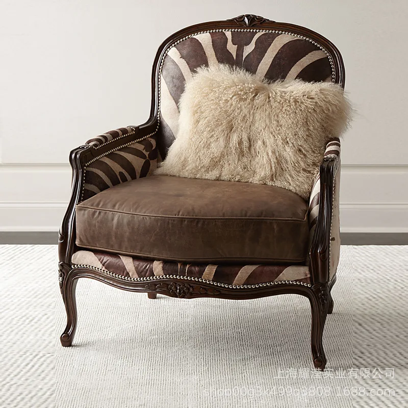 

Мебель для гостиной, американский диван из твердой древесины, резной ретро-стул с тигровым рисунком