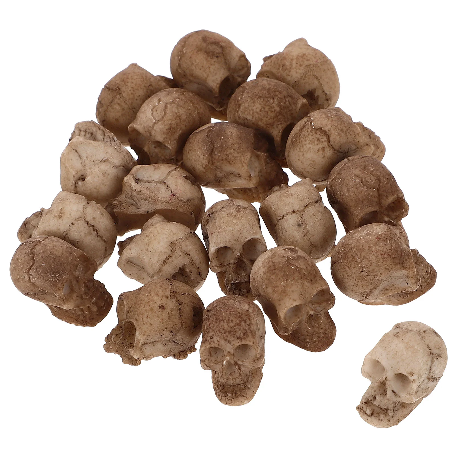 20 шт. смоляный череп крошечные черепа маски на Хэллоуин маленький демон страшный