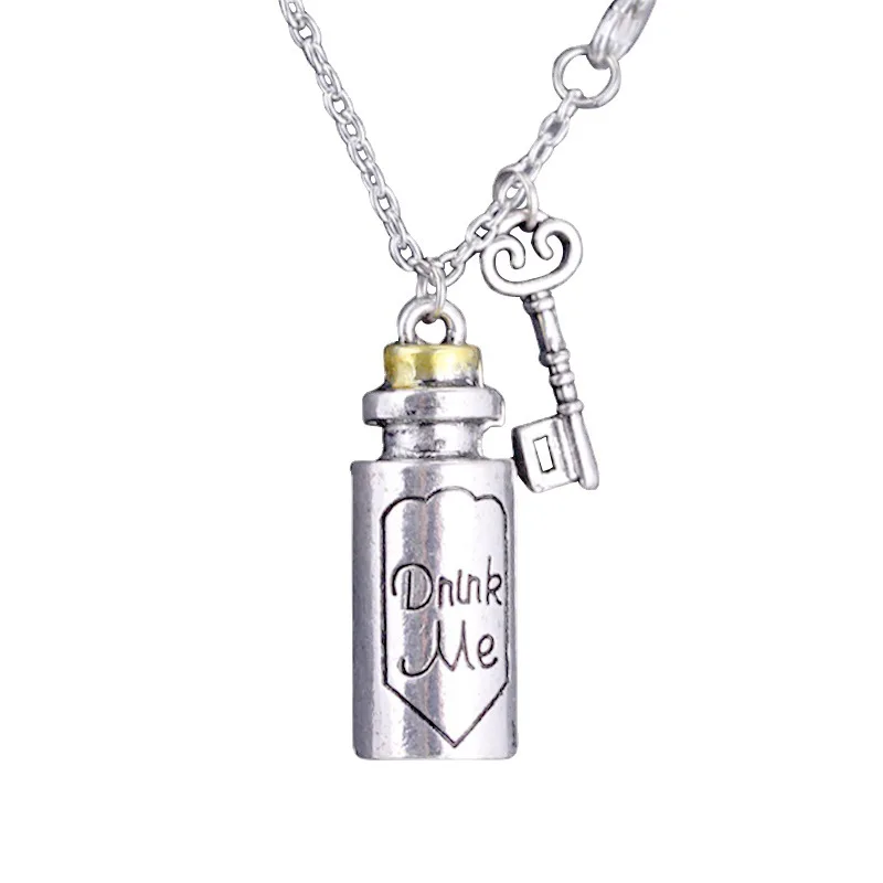 

Drink Me Necklace Friend Gift Women Man Accessories Jewelry Pendant