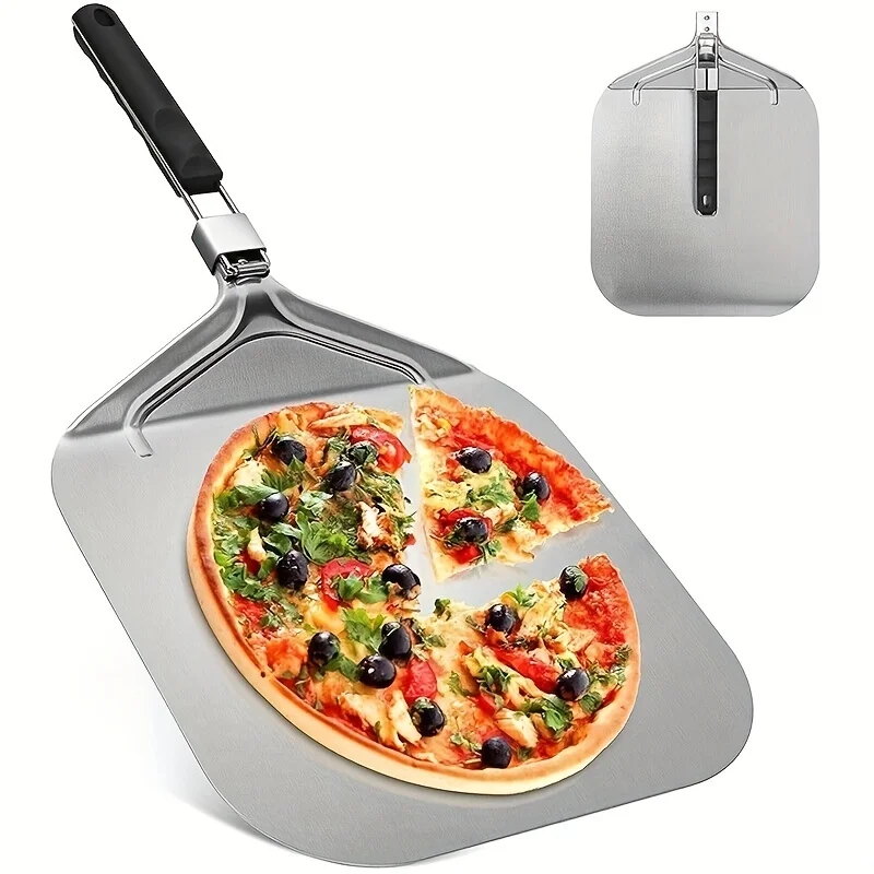 

Stainless Steel Pizza Peel Metal Creative Pizza Scraper Paddle Cake Lifter Transfer Tray Pizza Shovel Super Pizza Pan Accessorie