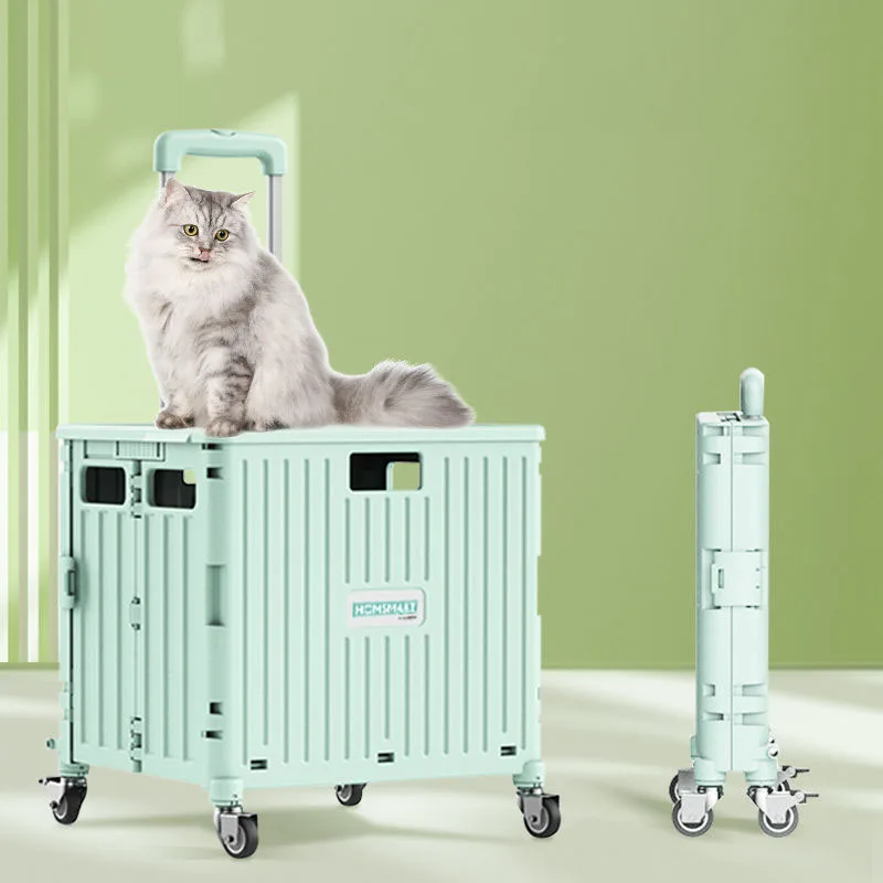 

Foldable Large Transportadores Y Cochecitos Cat Stroller переноска для кошек Stroller Carrying Pet Portable Trolley Dog Carrier