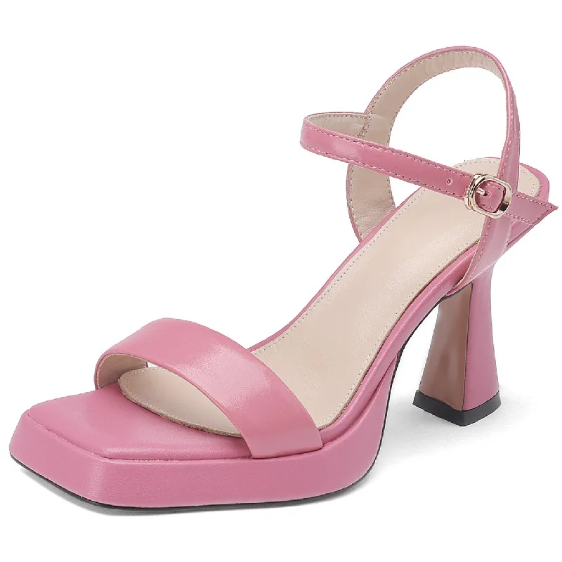 

Сандалии Dilalula женские из натуральной кожи, модные элегантные туфли на платформе, высокий каблук, обувь для свадьбы, вечеринки, выпускного вечера, весна-лето