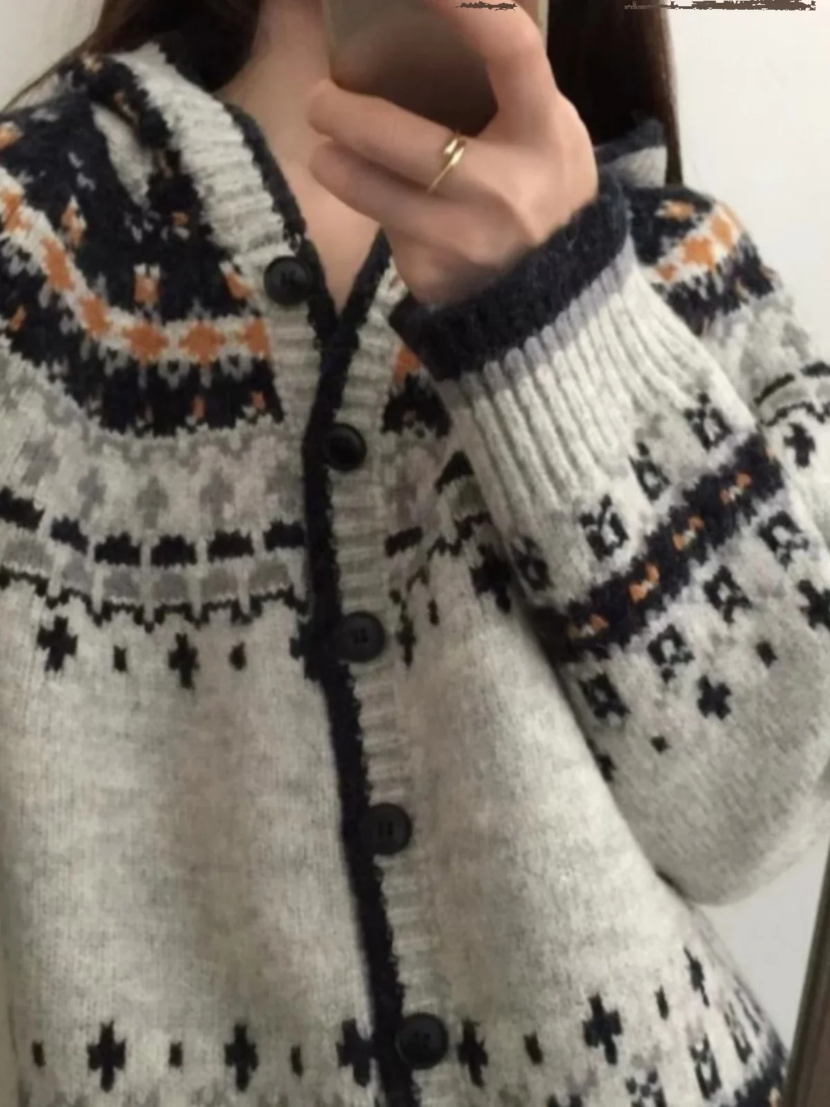 Свитер Idle Sle верхняя одежда женский осенне-зимний свободный однобортный дизайн