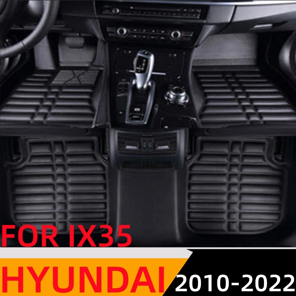 

Водонепроницаемый коврик Sinjayer 3D под заказ, автомобильные коврики, передний и задний напольный коврик, коврик для автостайлинга для Hyundai IX35 2010 2011-2022