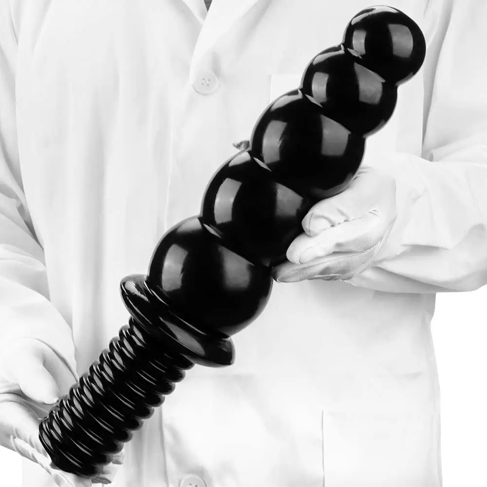 Огромные толстые анальные бусины Анальная пробка с нескользящей ручкой длинный