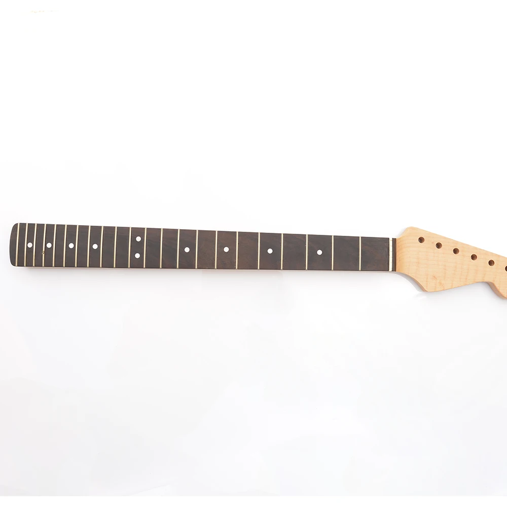 

22 Fret Canadian Maple Guitar Neck Black Ebony Wood Fingerboard Strat Guitar Neck Finished