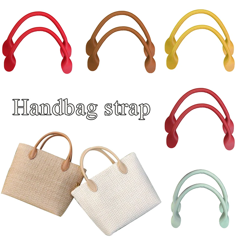 

PU Leather Handle Detachable Shoulder Bag Belt Handbag Handle Solid Color Handbag Handle DIY Replacement Bag Accessories