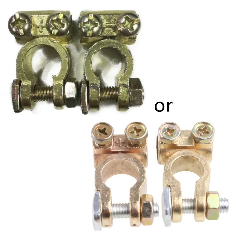 

2 Pieces Car for Camper Truck Vehicle Battery Terminal Clamp Disconnect Connect Positive Negative Clip Corrosion Resista