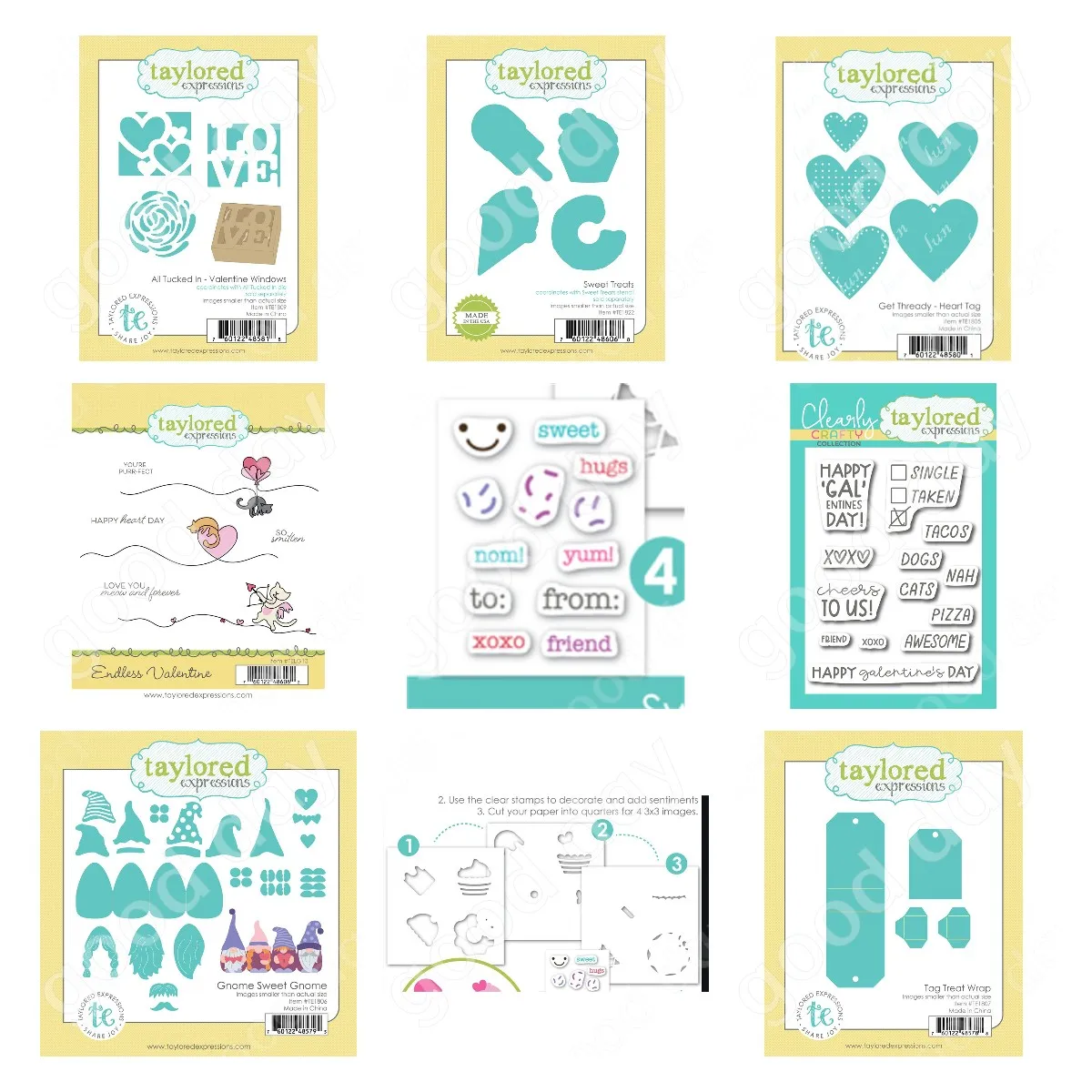 

New Valentine's Day Sweet Treats Cutting Dies Stamps Stencil Scrapbook Diary Decoration Embossing Template Diy Card Handmade