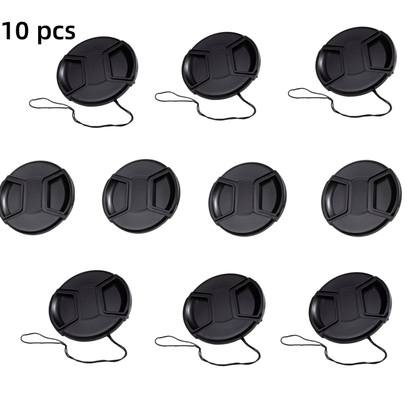 

10PCS 37 40.5 43 46 49 52 55 58 62 67 72 77 82 mm Snap-on Camera Front Lens Cap Cover Protector for Canon Leica Nikon Sony