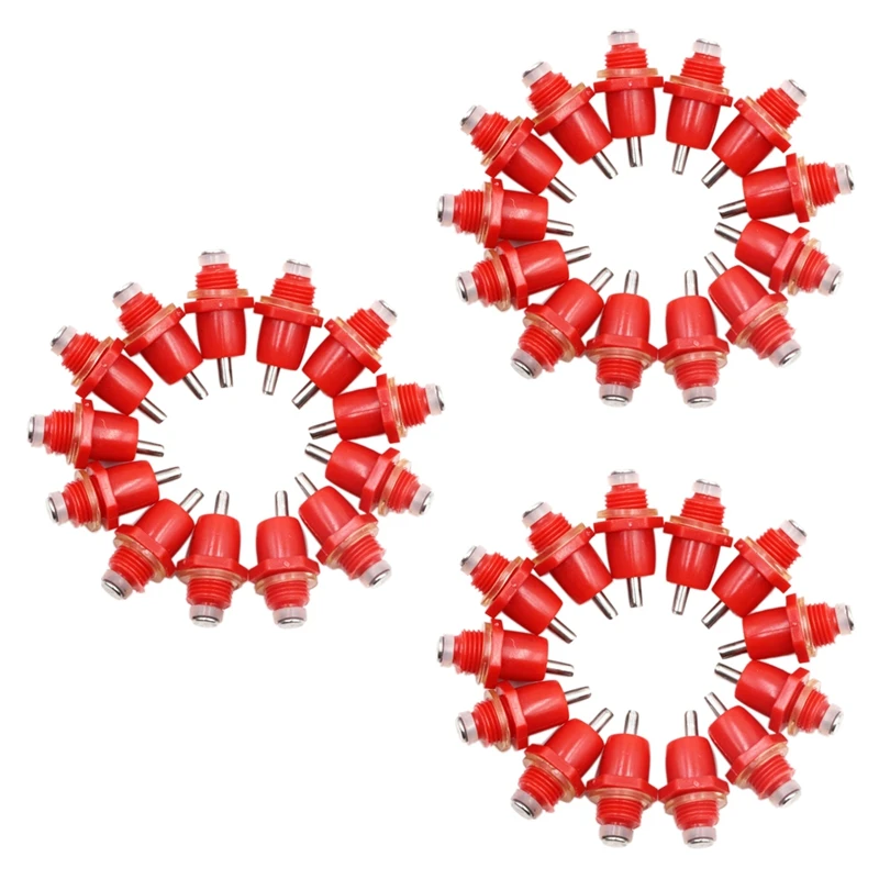 

HOT-150Pcs Poultry Chicken Nipple Drinker Spring Type Bird With Automatic Water Dispenser Chicken Mouth Bird Drinking Water