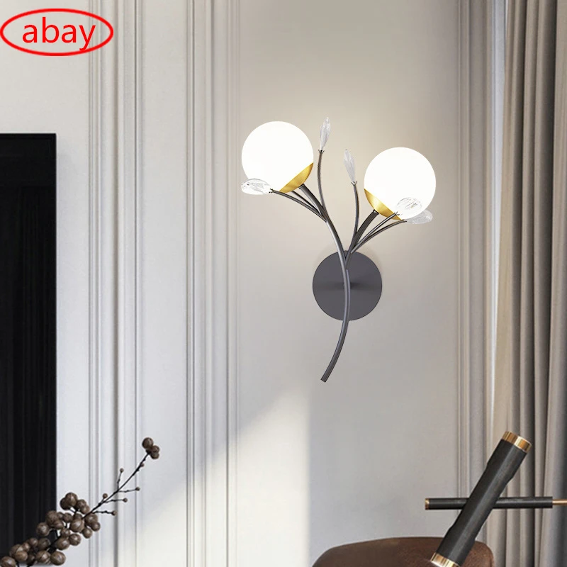 Светодиодные Настенные светильники комнатное вращающееся бра черного и