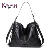 hot design fashional large size pu leather womens tote shoulder handbags with strap for ladies