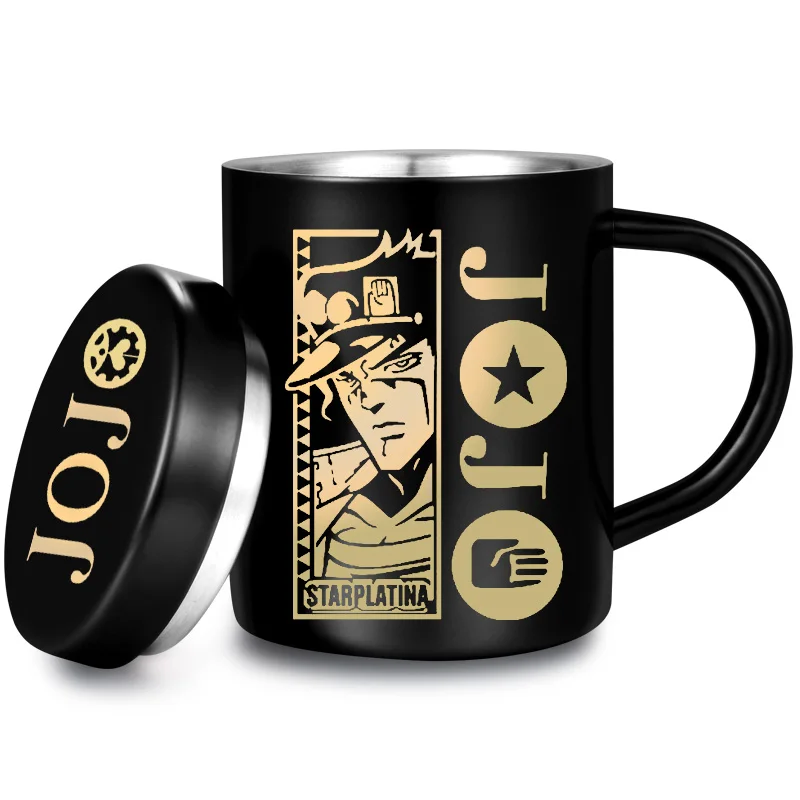 

Anime JoJo's Bizarre Adventure Cup Anime Figure Kujo Jotaro Stainless Steel Mug Two-dimensional Water Cup Gifts