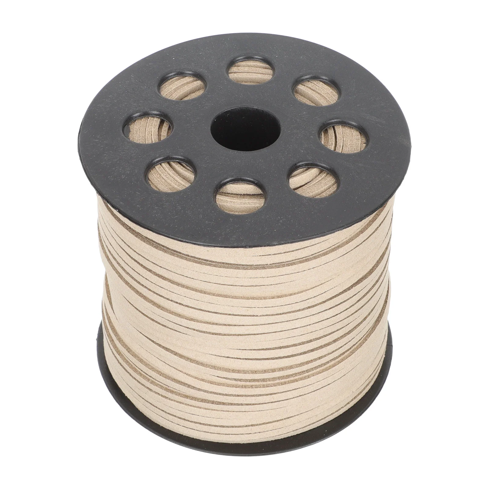 2 Rolls Bead Necklaces Fleece Rope DIY Lanyard Bracelet Suede Cord 8.6x8.6cm Microfiber Beading