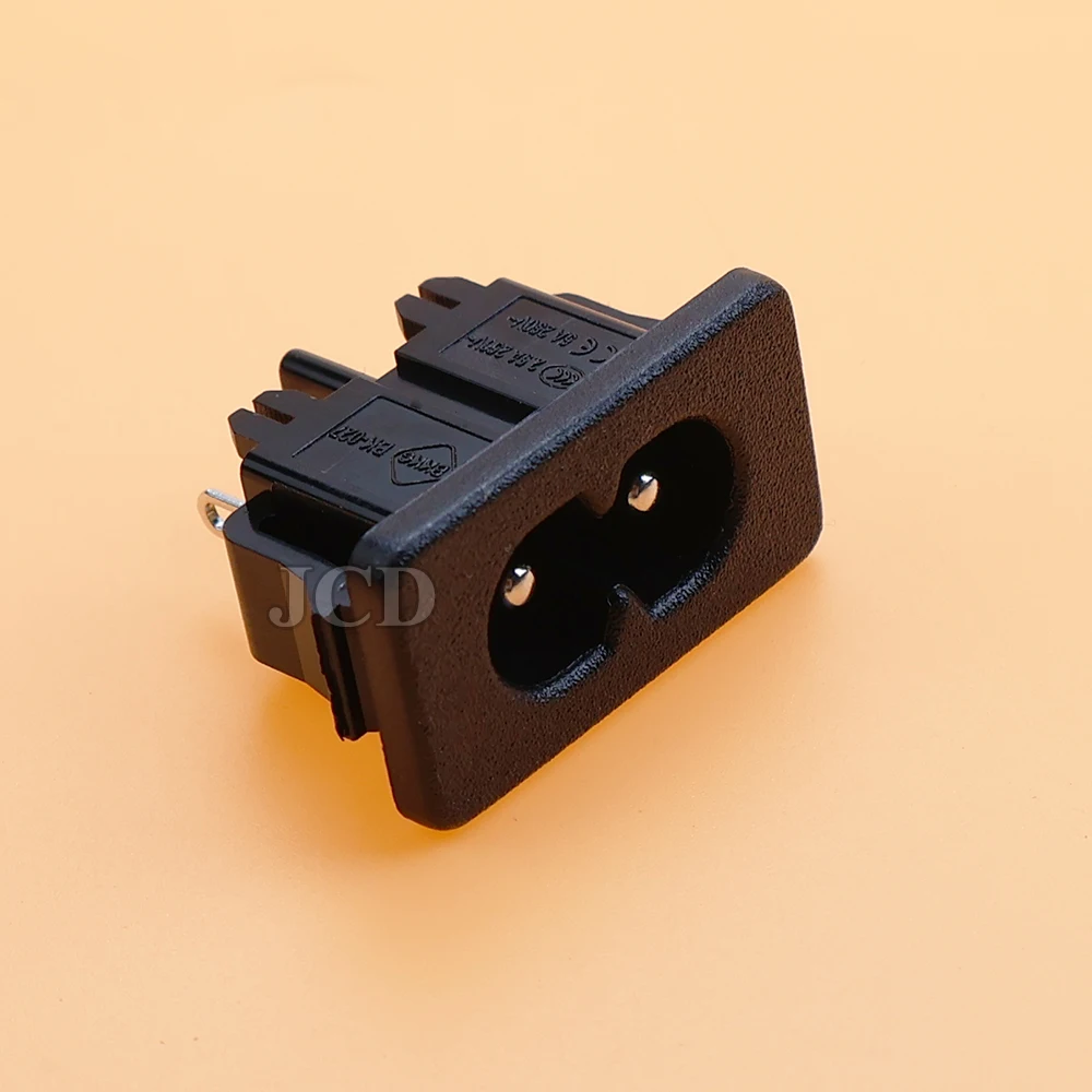 

2 шт./лот, 250 В переменного тока, 2,5 А, Iec320 C8, 2 контакта, разъем питания, 2,7 x 1,5 x 2,1 см