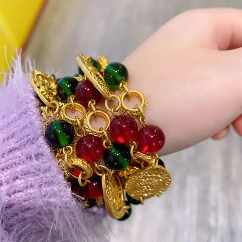 Европейская и американская мода винтажная антикварная марка монета стекло