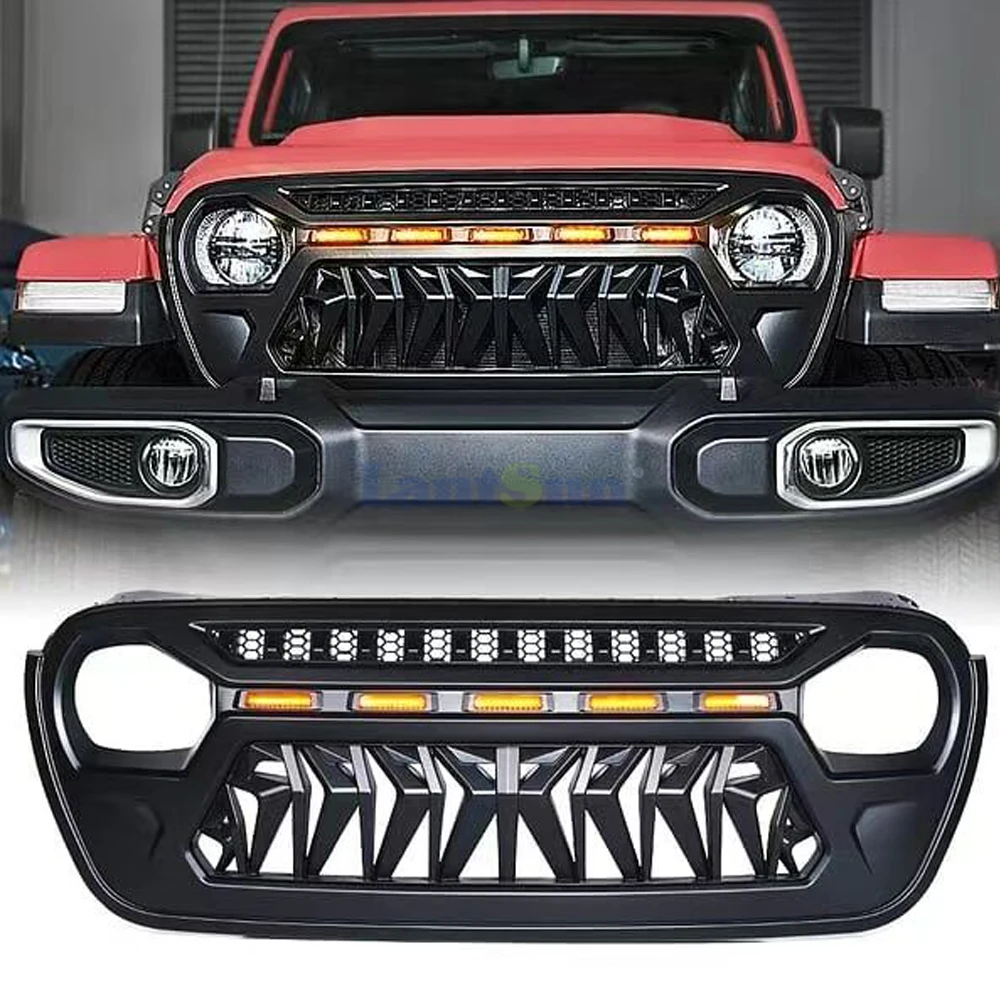 

Shanghai lantsun JL1264 ABS передняя решетка для Jeep for wrangler JL автомобильные аксессуары передняя решетка