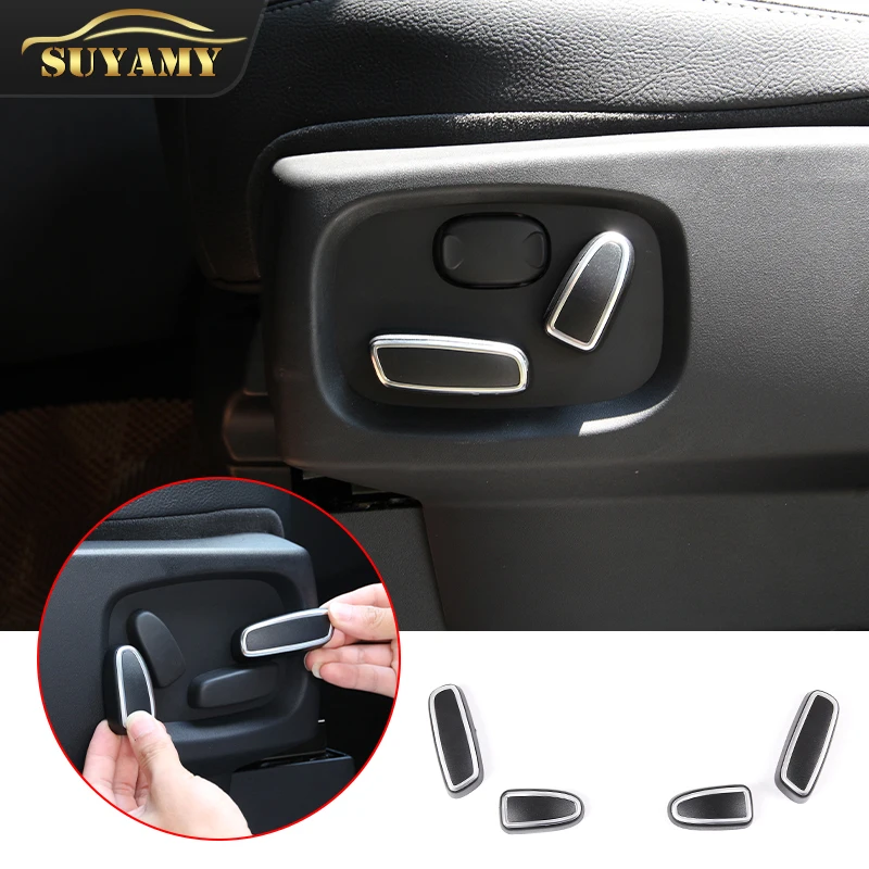 

4pcs ABS Seat Adjustment Switch Button Trim Cover Sticker For Land Rover Discovery 4 Range Rover Sport Evoque Auto Accessories