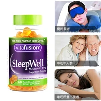1 bottle of 60 pills u s imports vitafusion sleepwell melatonin gummy sleep candy sleep 60 capsules free shipping