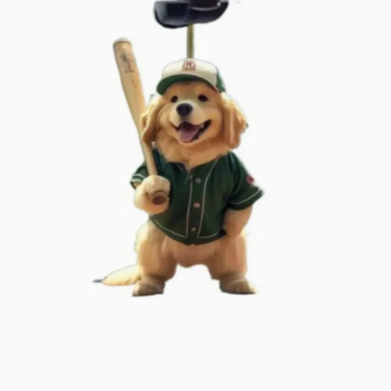 Акриловый брелок Золотой Ретривер