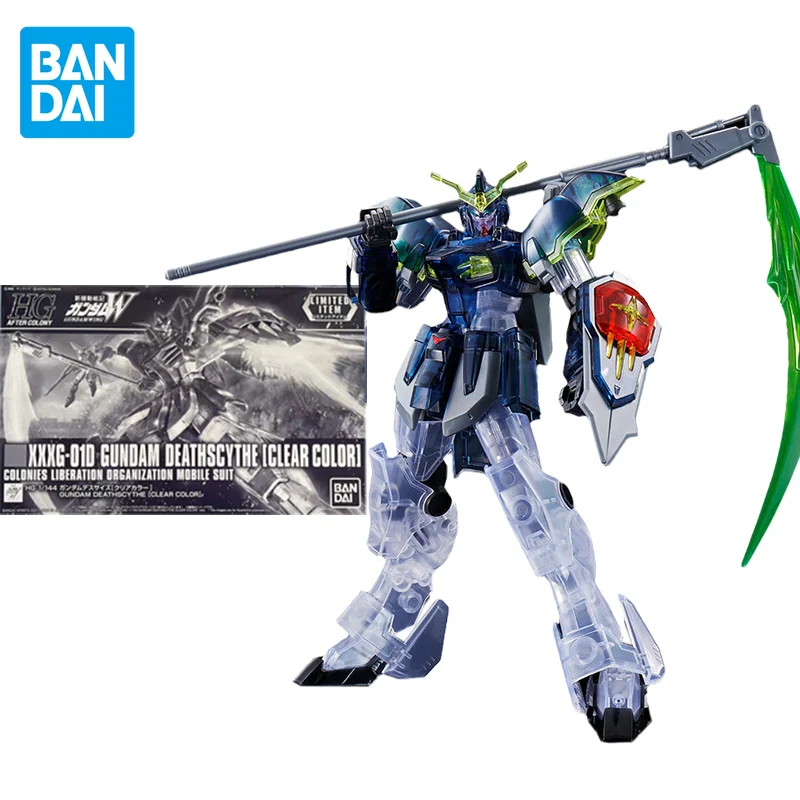 

Bandai Original GUNDAM HG Anime XXXG-01D DEATHSGYTHE CLEAR COLOR Action Figure Toys Collectible Model Gifts For Children