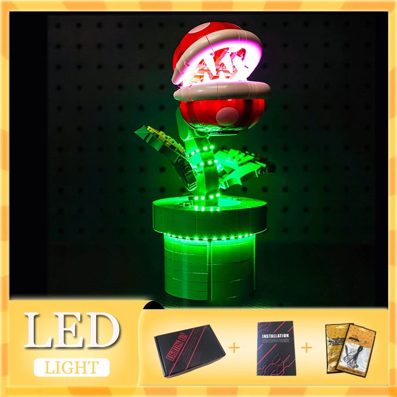 Комплект светодиодных фонарей сделай сам для LEGO Flower 71426 Piranha Plant (только